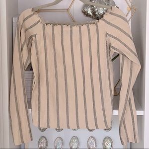 London's Primark purchased, off the shoulder top